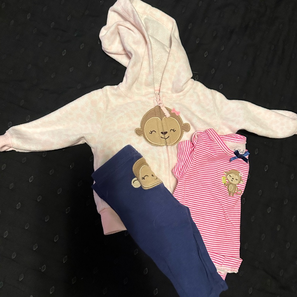 Adorable Monkey Baby Outfit Set